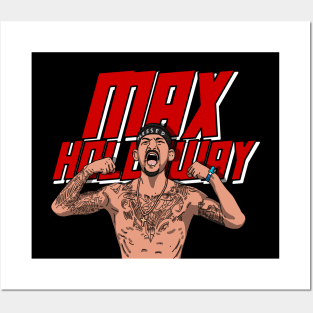 Max Holloway Comic Style Posters and Art